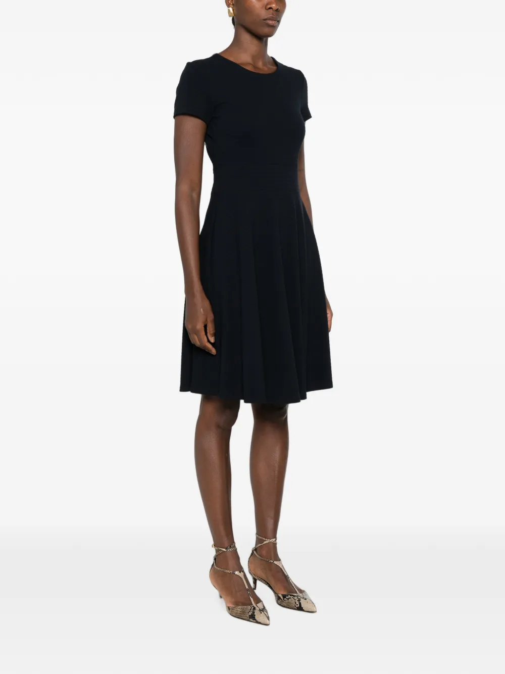 Emporio Armani Mini-jurk met korte mouwen Blauw