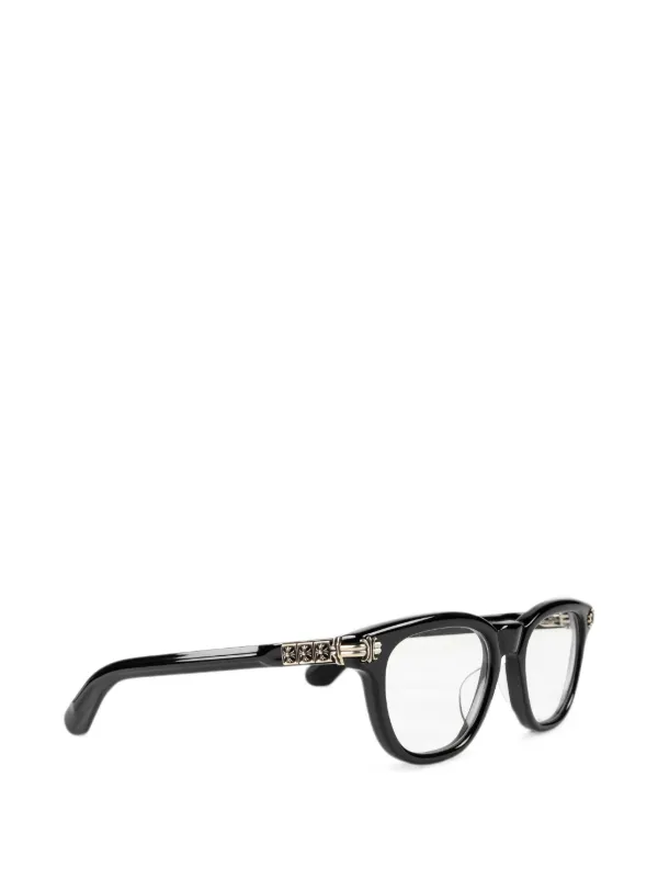 Chrome Hearts Smoke Show square-frame Glasses | Black | FARFETCH