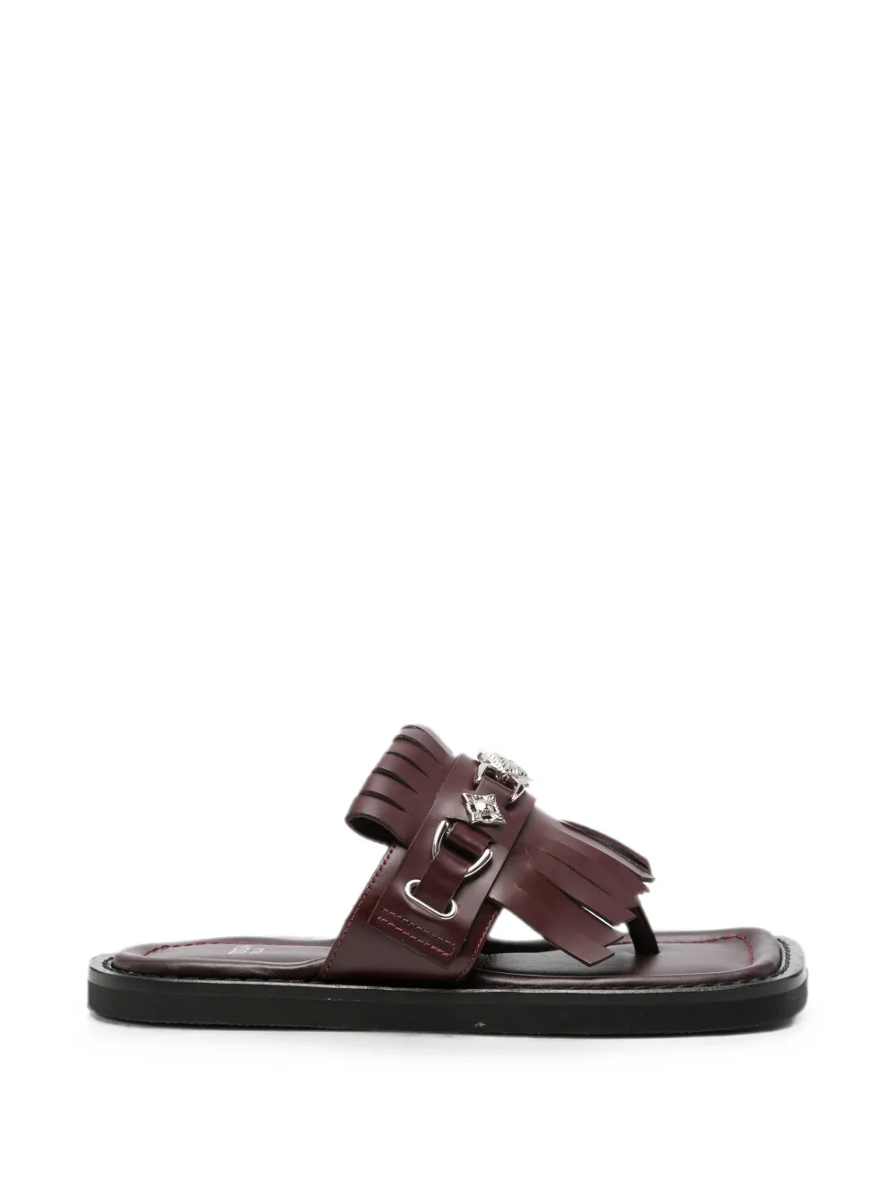Toga Pulla fringe-detail buckled sandals - Red