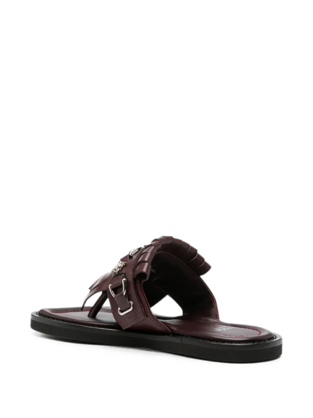 Toga Pulla Sandalen met franje detail en gesp Rood