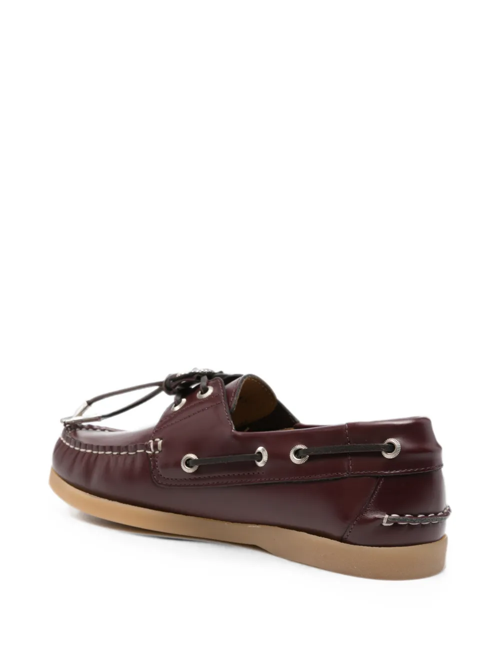Toga Pulla embellished leather loafers Rood