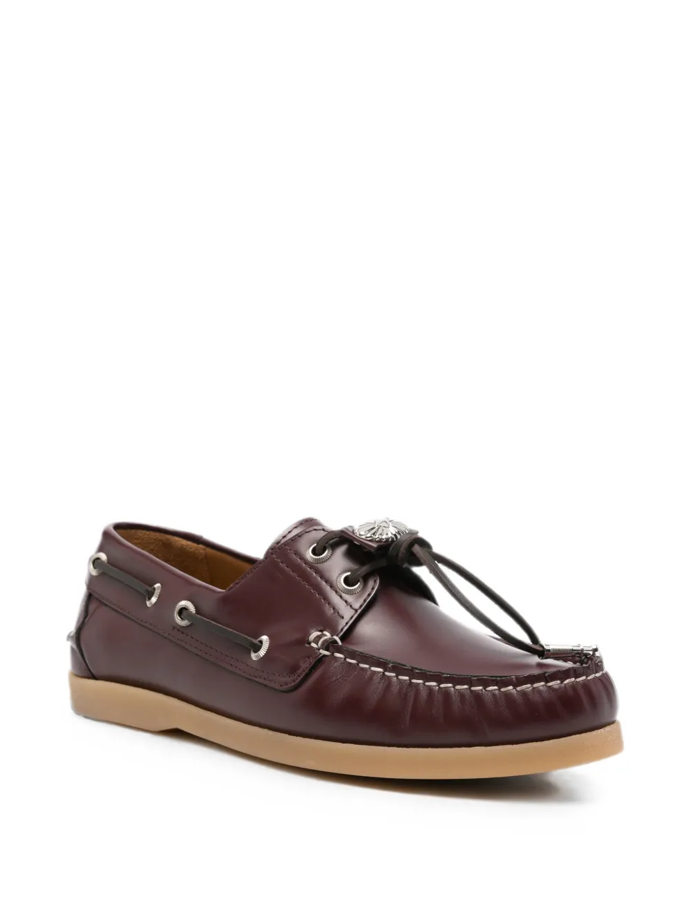 Toga Pulla embellished leather loafers Rood