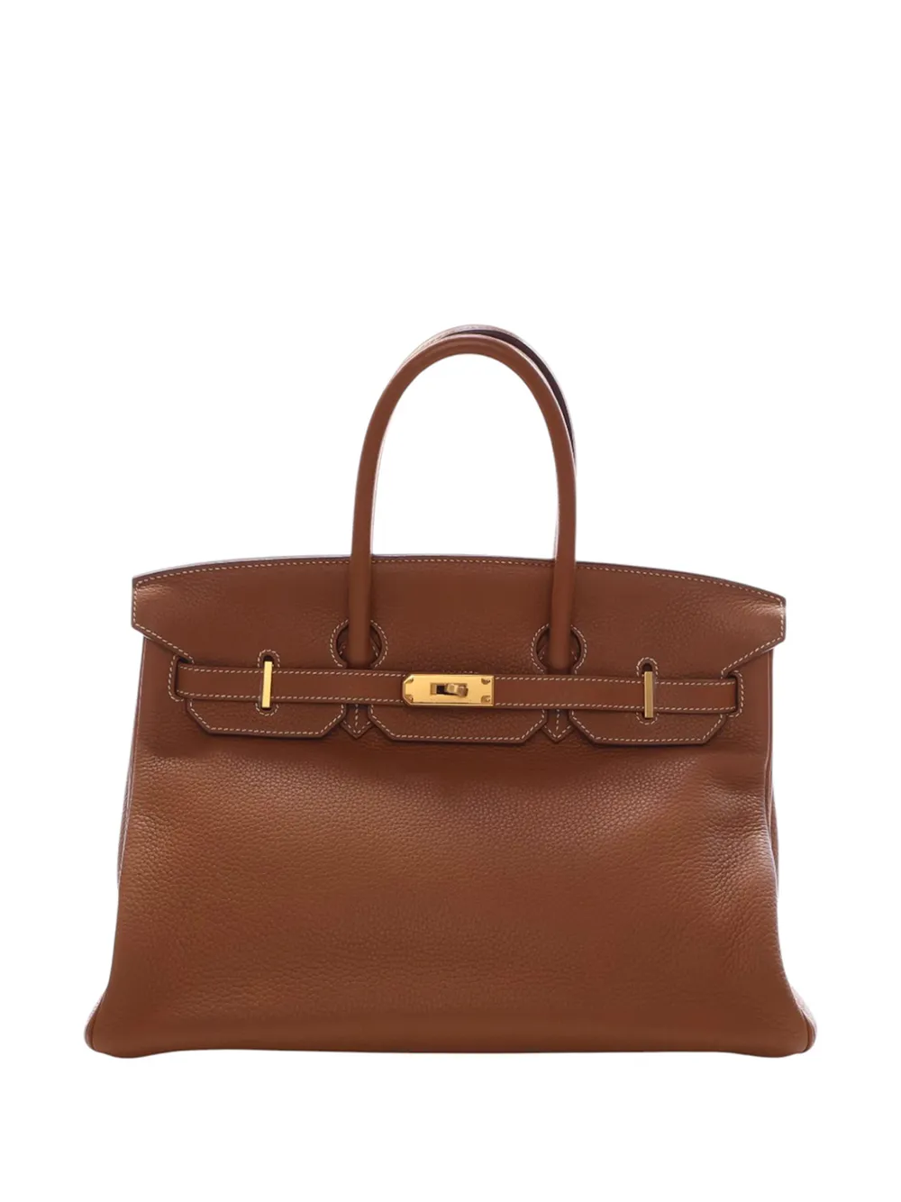 Hermès Pre-Owned 2009 Togo Birkin Retourne 35 handbag - Marrone