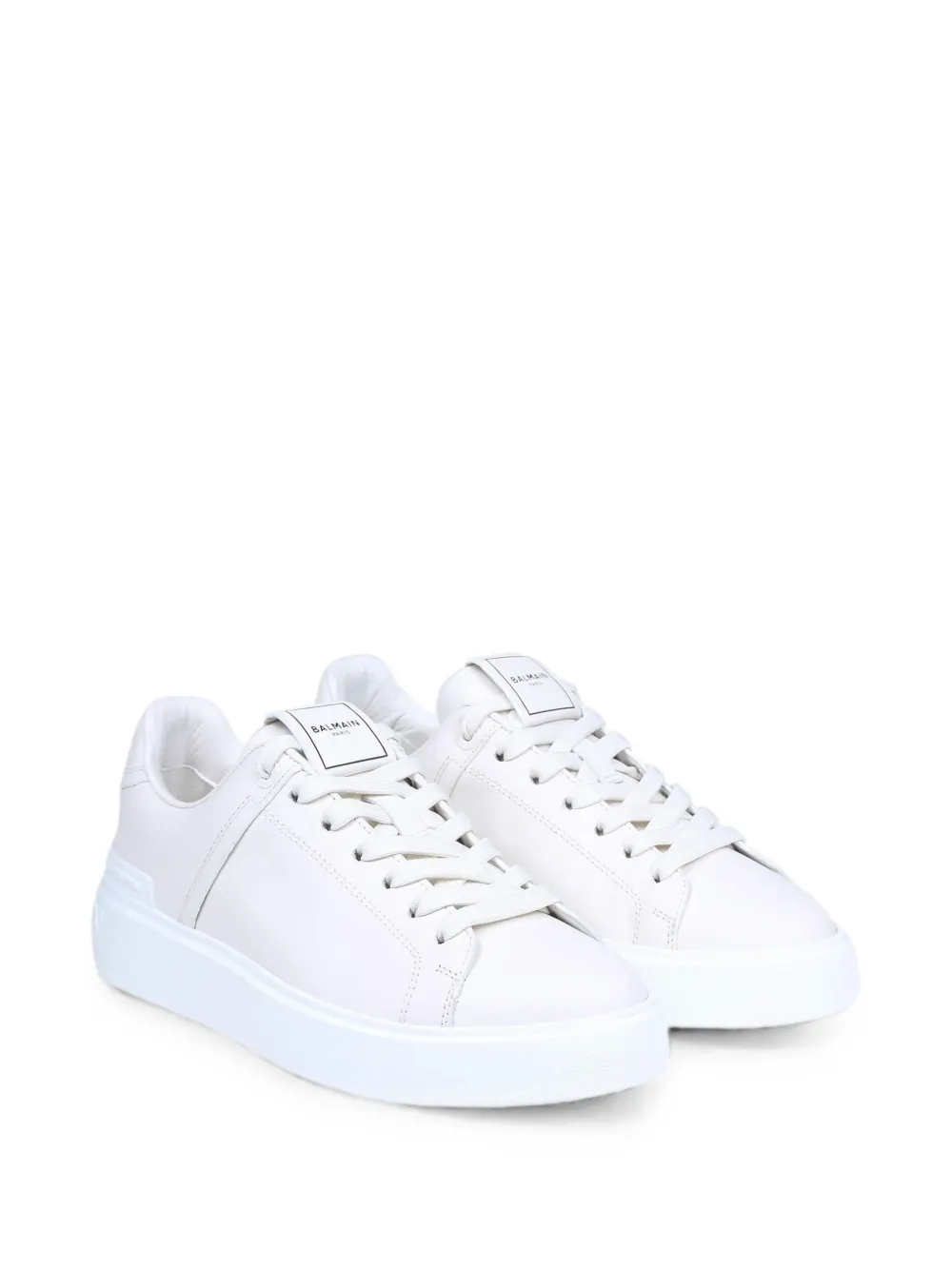 Balmain B-Court logo-detail sneakers Wit