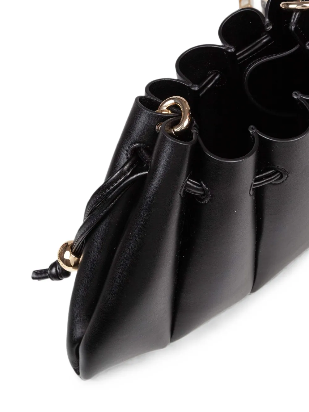 Themoirè Calipso shopper Zwart