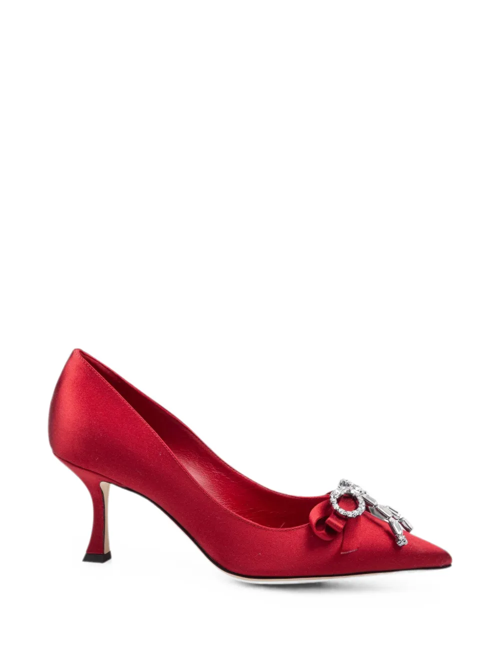 Jimmy Choo Auria 70 bow pumps - Rosso