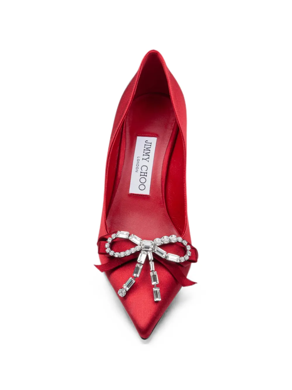 Jimmy Choo Auria 70 bow pumps Rood