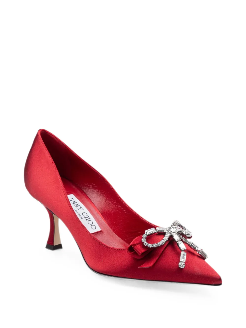 Jimmy Choo Auria 70 bow pumps Rood