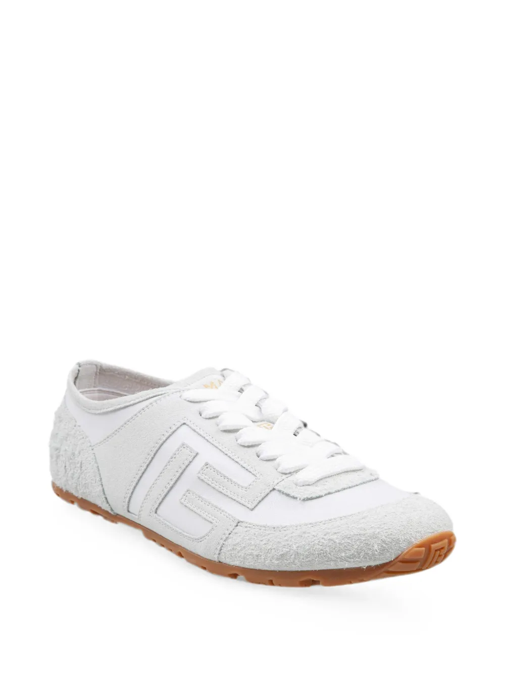 Balmain Racer 45 logo-patch sneakers Wit