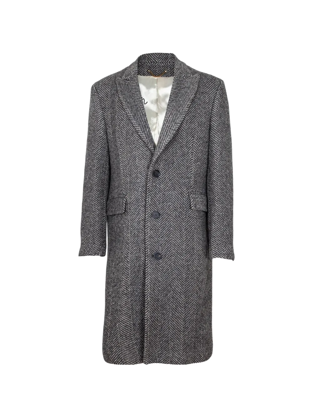 Golden Goose single-breasted wool coat - Grigio
