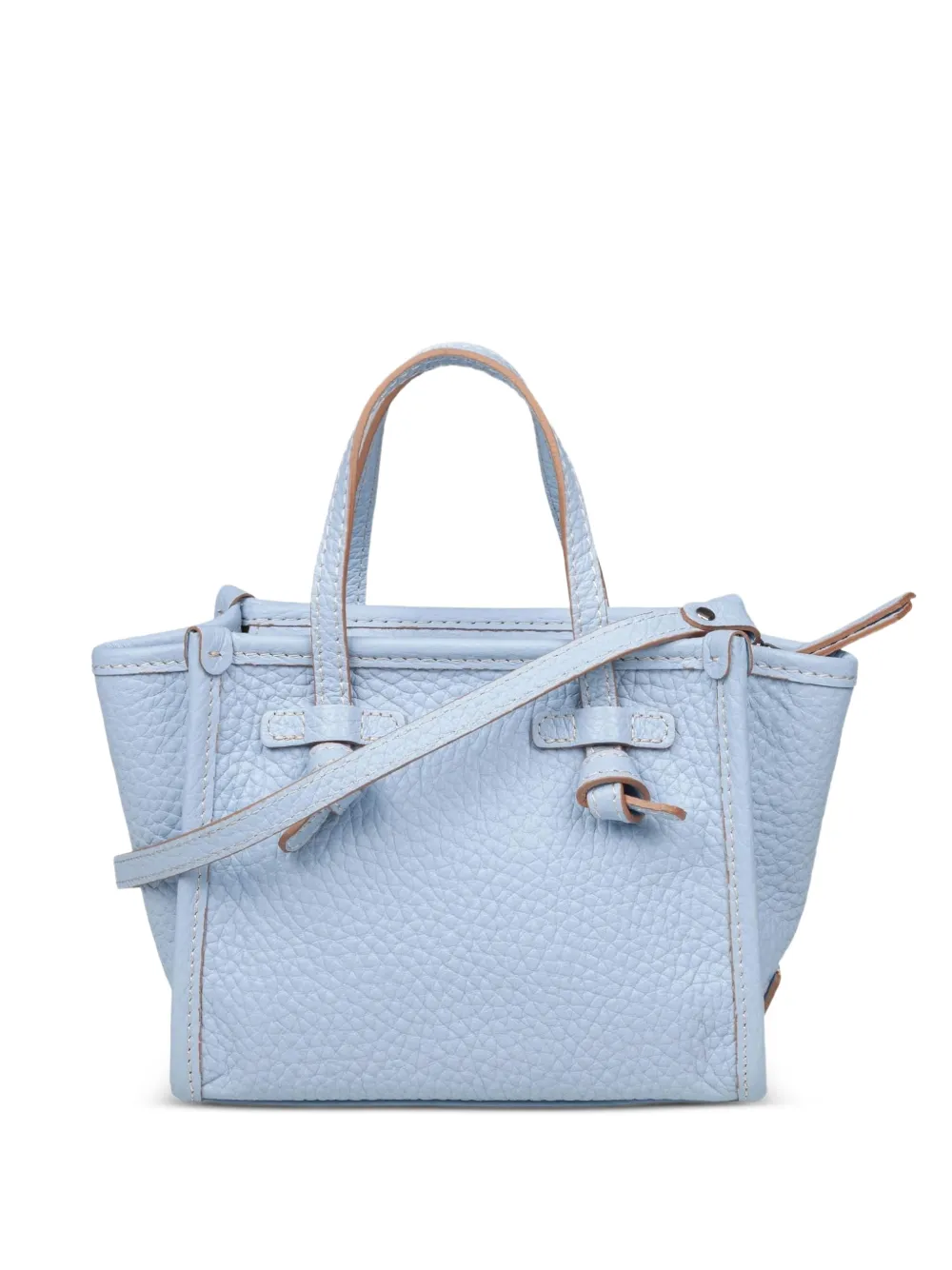 GIANNI CHIARINI Miss Marcella pebbled leather tote bag - Blu