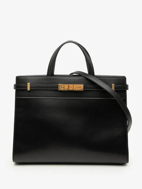 Saint Laurent Pre-Owned 2021 Medium Smooth Calfskin Manhattan Shopper Tote satchel