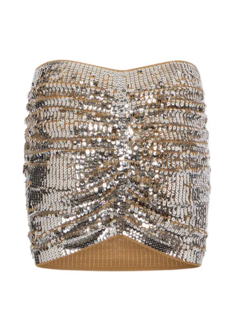 DSQUARED2 chic night all-over paillettes skirt