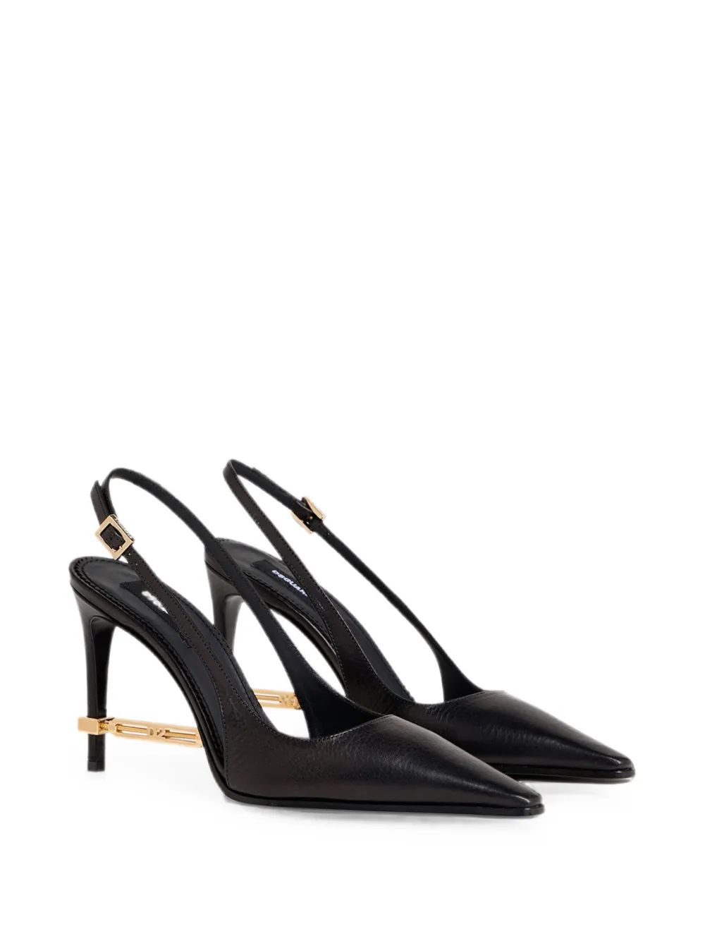 DSQUARED2 Slingback pumps met metalen staafje Zwart