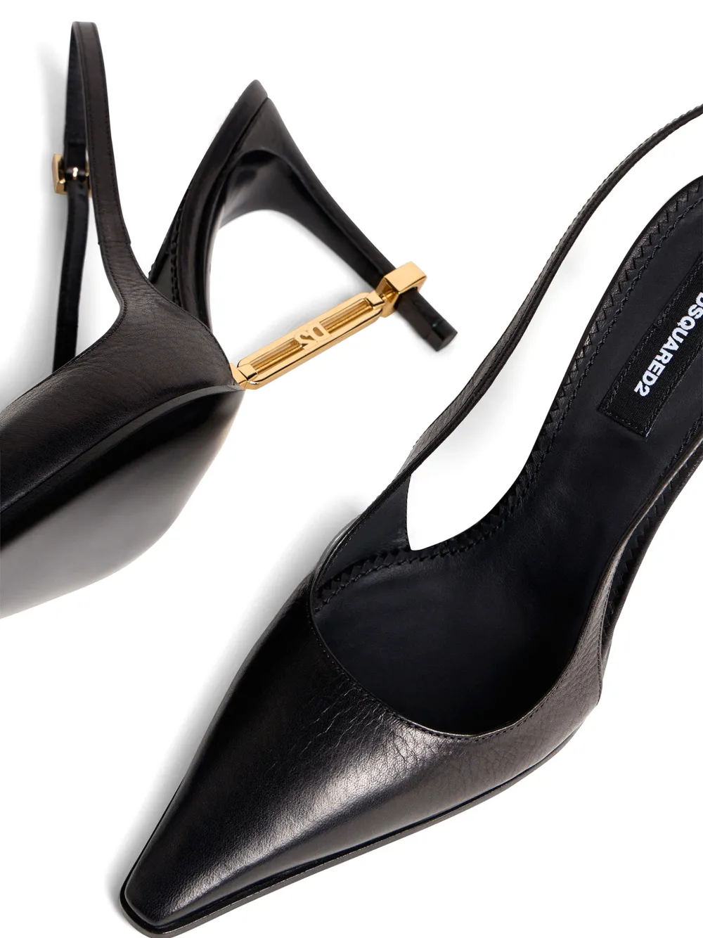 DSQUARED2 Slingback pumps met metalen staafje Zwart