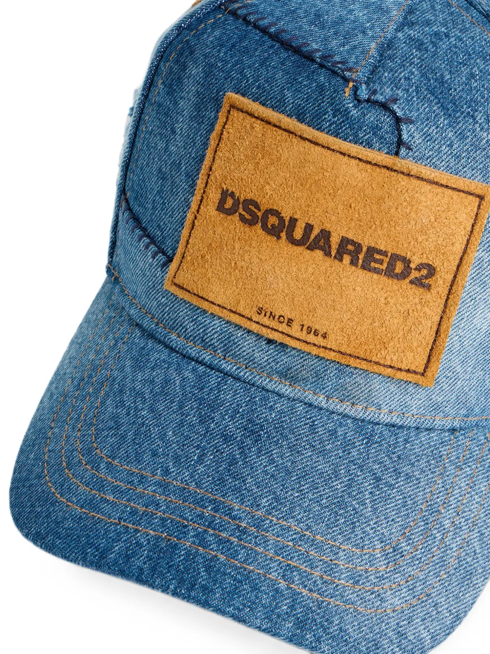 DSQUARED2 Honkbalpet met logo Blauw