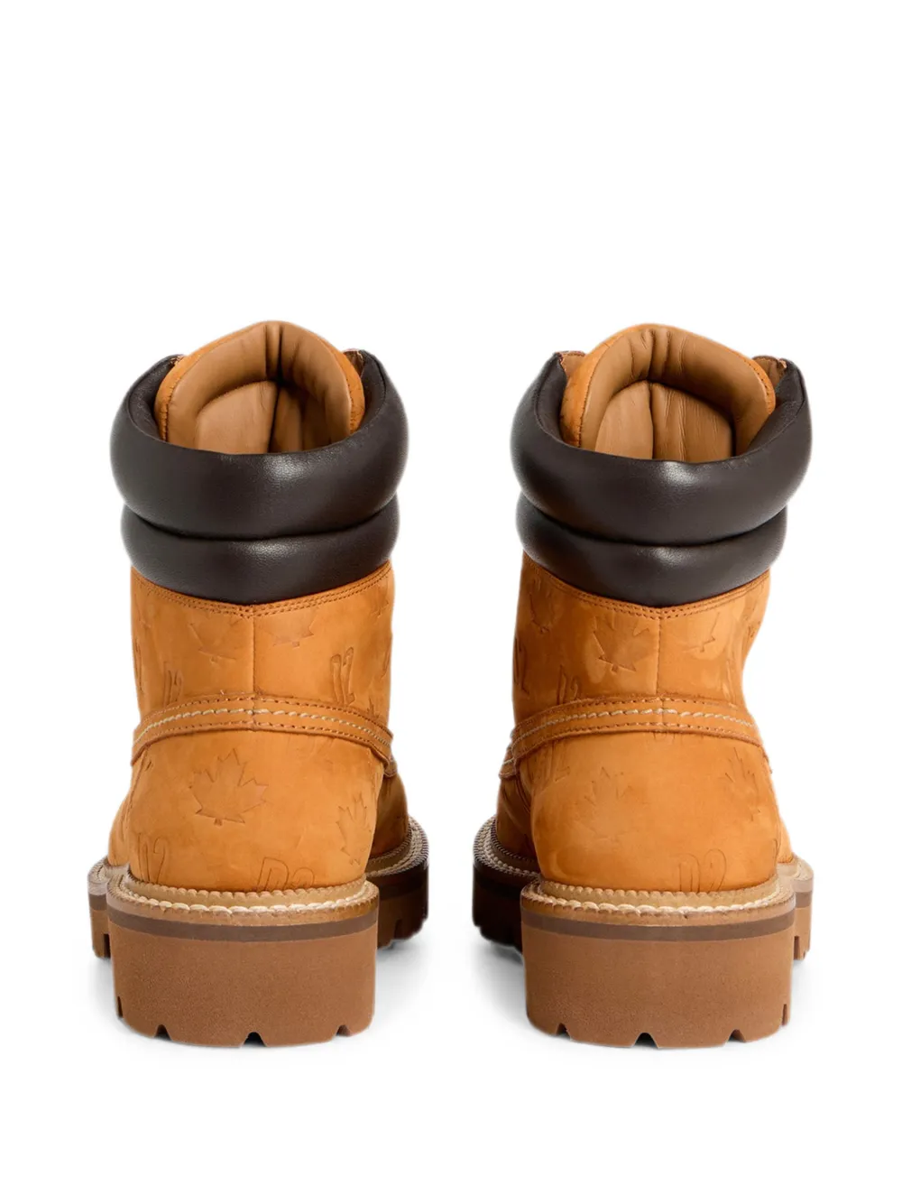 DSQUARED2 Enkellaarzen met D2-monogram Beige