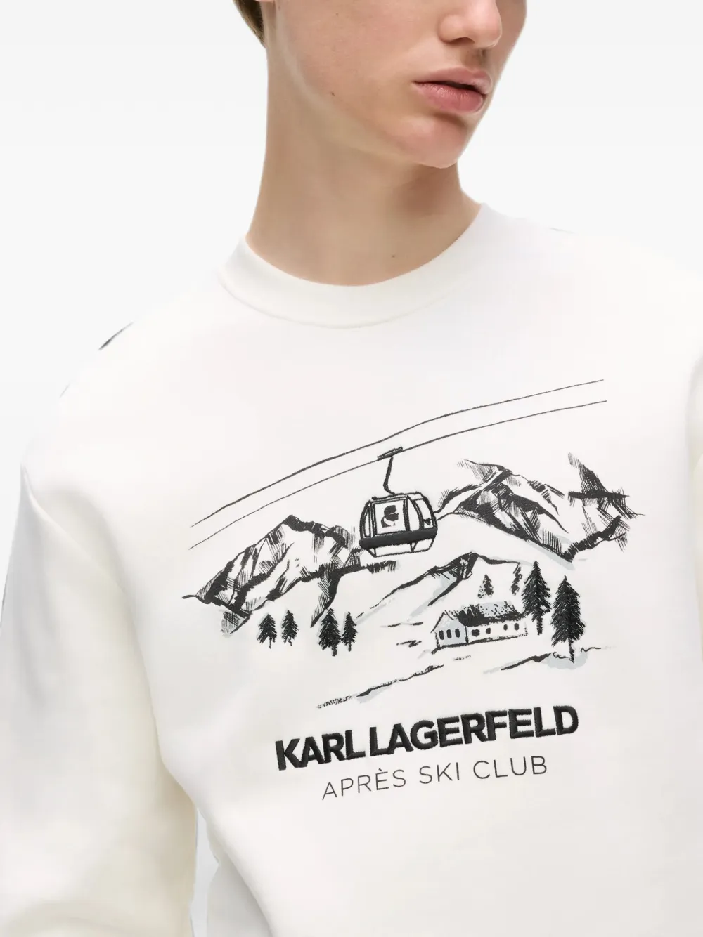 Karl Lagerfeld Après Ski Club sweater Wit