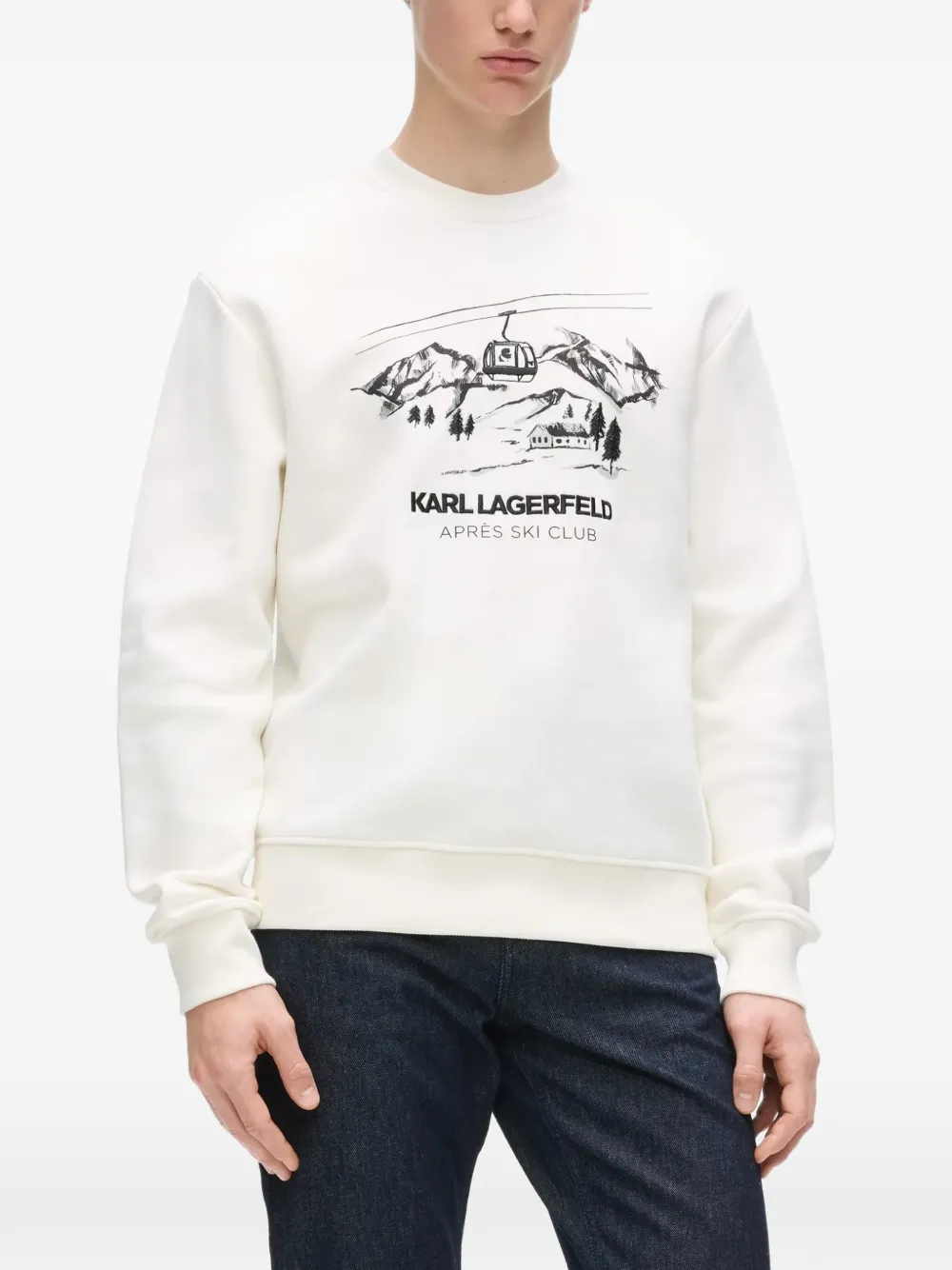 Karl Lagerfeld Après Ski Club sweater Wit