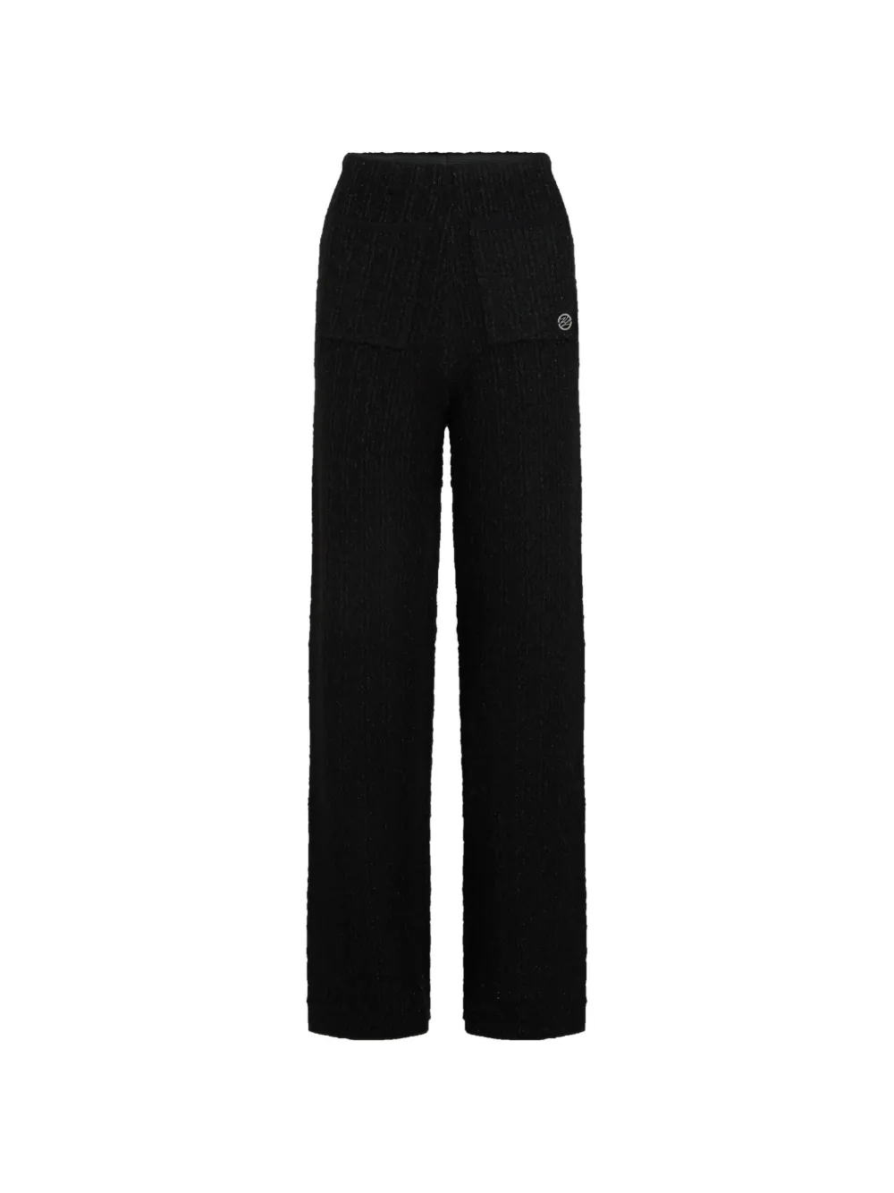 Karl Lagerfeld sequin-embellished bouclé trousers - Nero