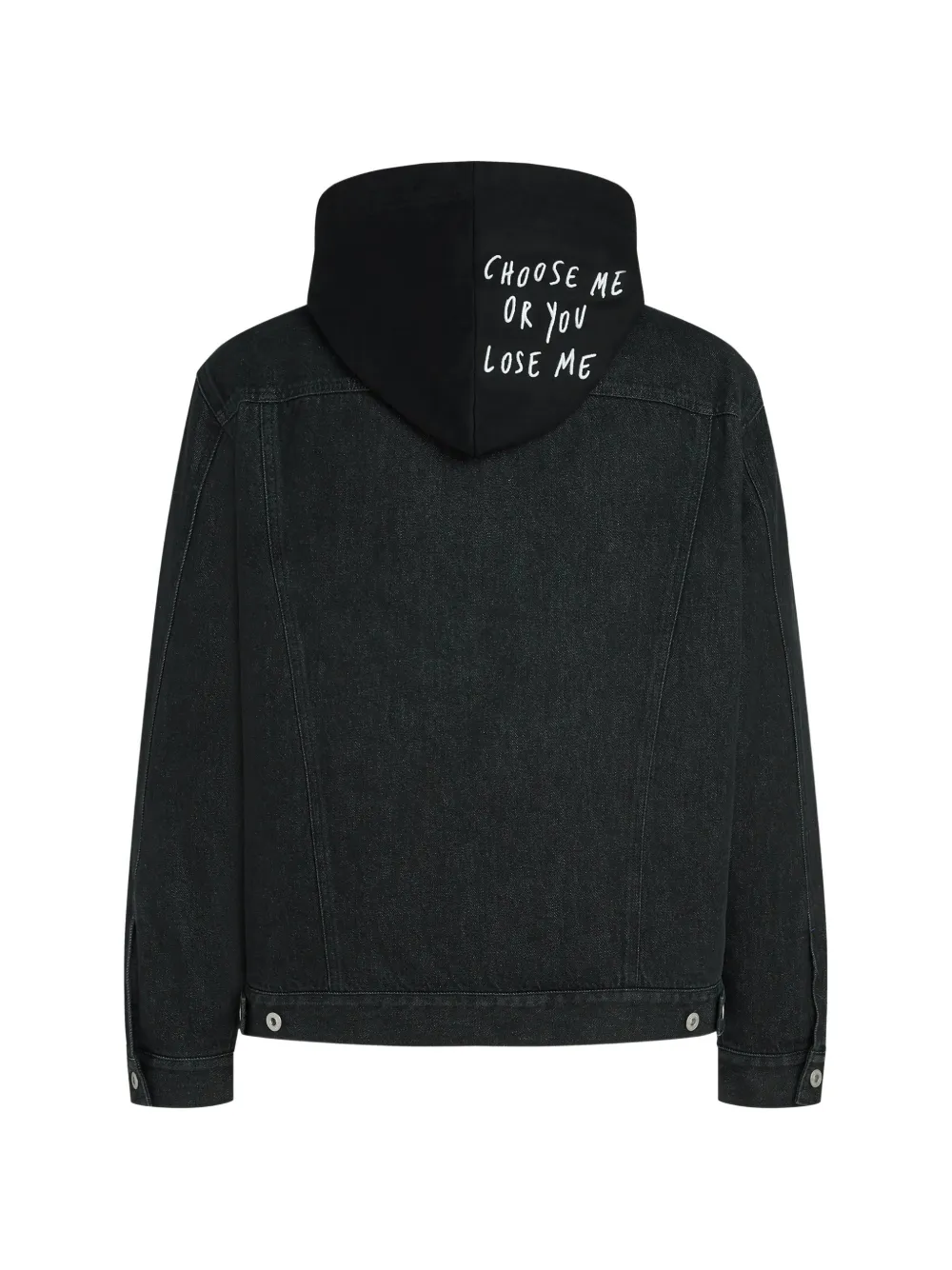 Karl Lagerfeld Jeans x Pietro Terzini gewatteerd denim jack Zwart