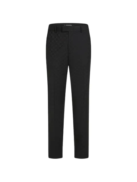 Karl Lagerfeld monogram checked pants