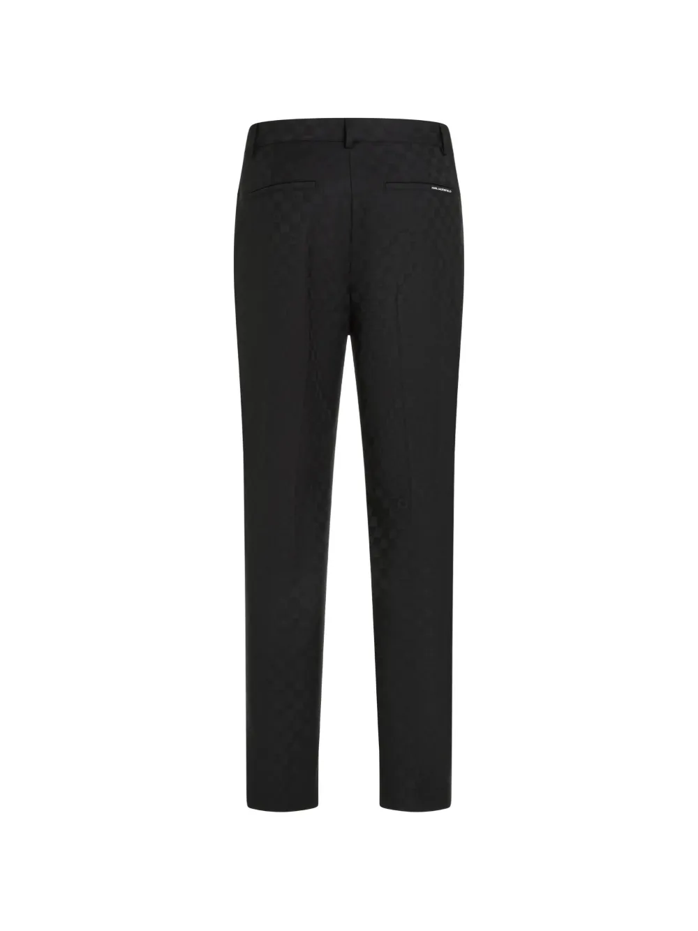 Karl Lagerfeld Geruite broek met monogram Zwart