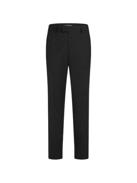 Karl Lagerfeld monogram checked trousers