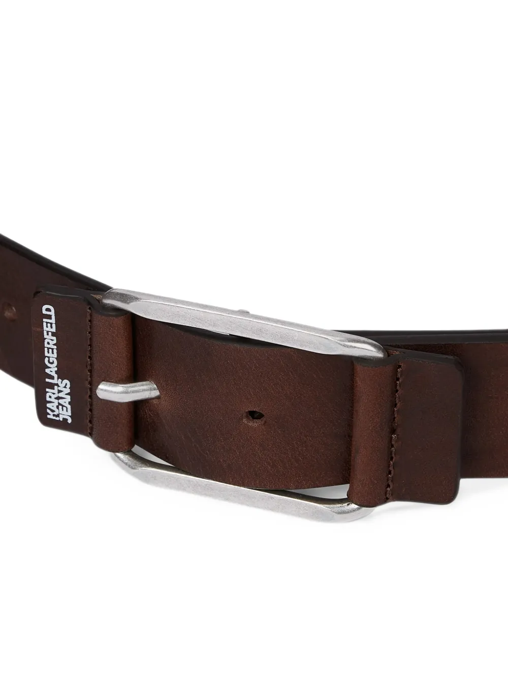 Karl Lagerfeld Jeans Leren riem Bruin