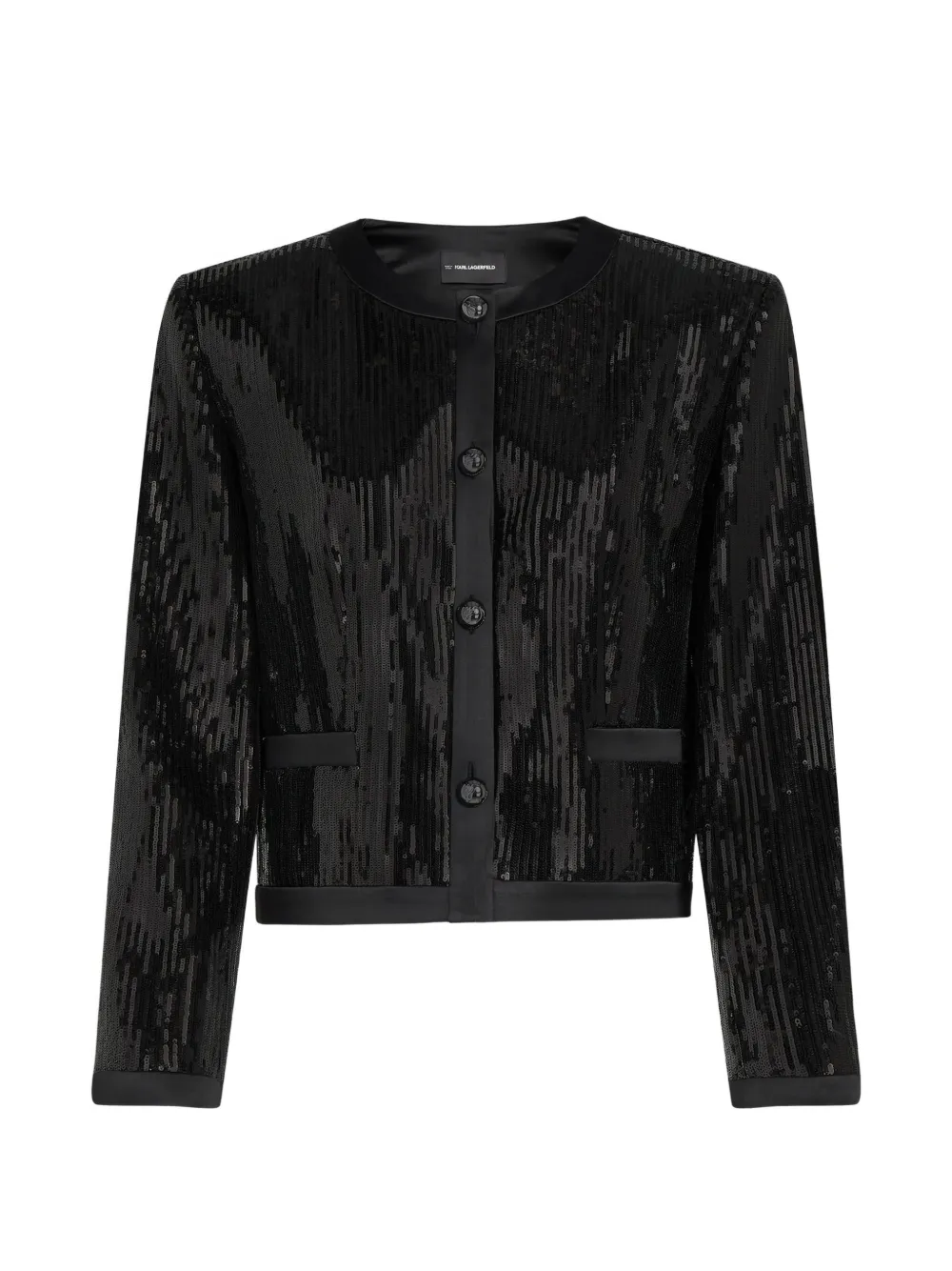 Karl Lagerfeld Giacca con paillettes - Nero