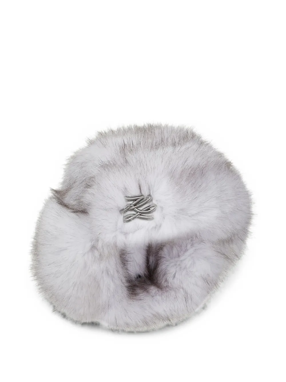 Karl Lagerfeld Cappello K/Studio in pelliccia sintetica - Bianco