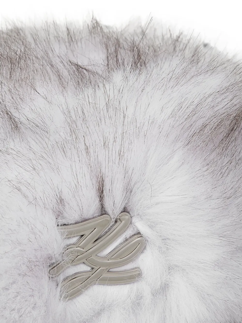 Karl Lagerfeld K Studio hoed van imitatiebont Wit
