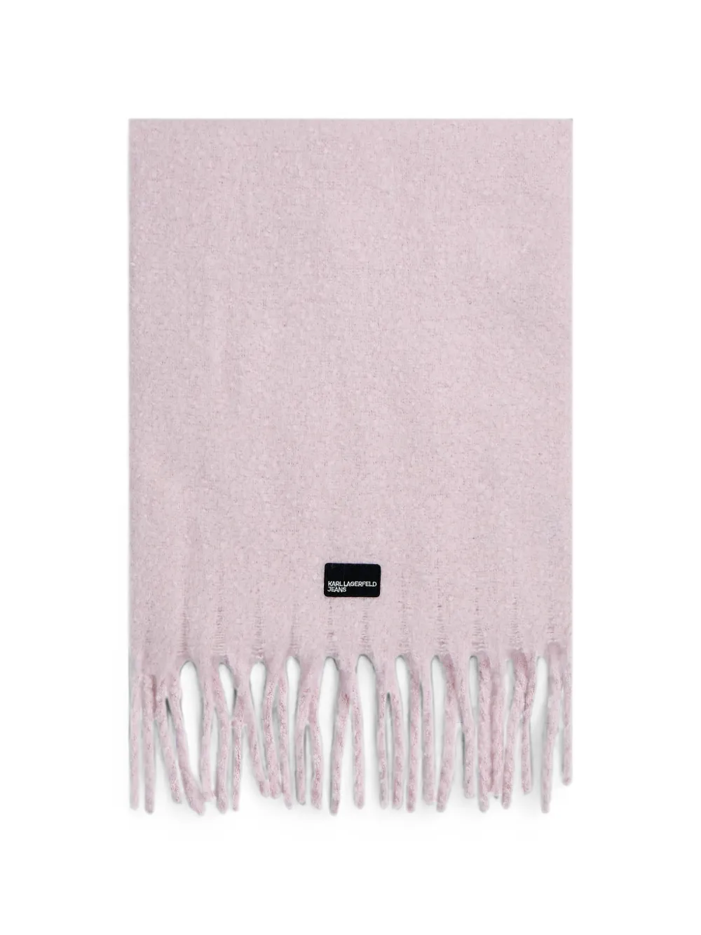 Karl Lagerfeld Jeans fluffy fringe scarf - Rosa
