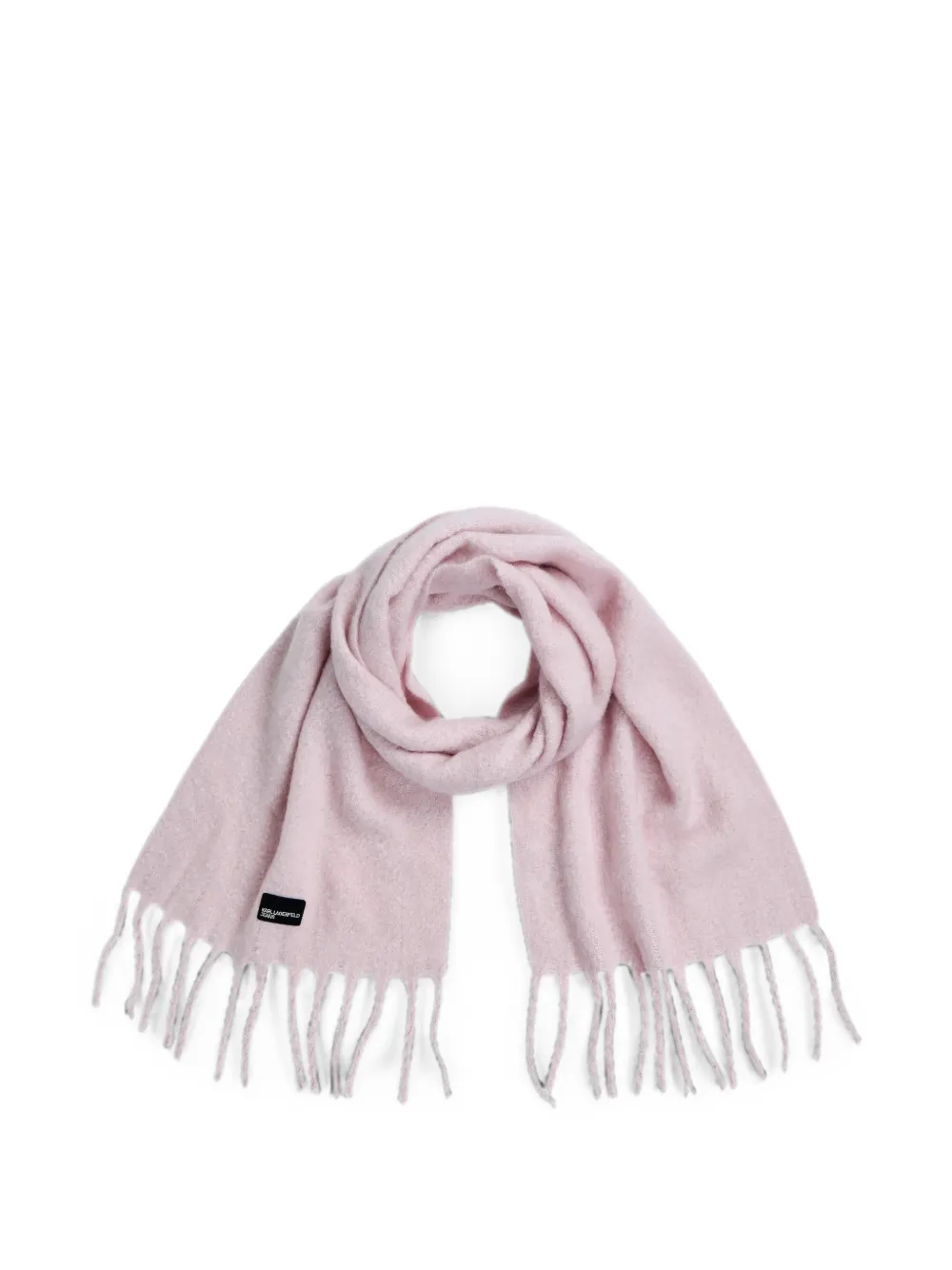 Karl Lagerfeld Jeans Fluffy sjaal met franje Roze