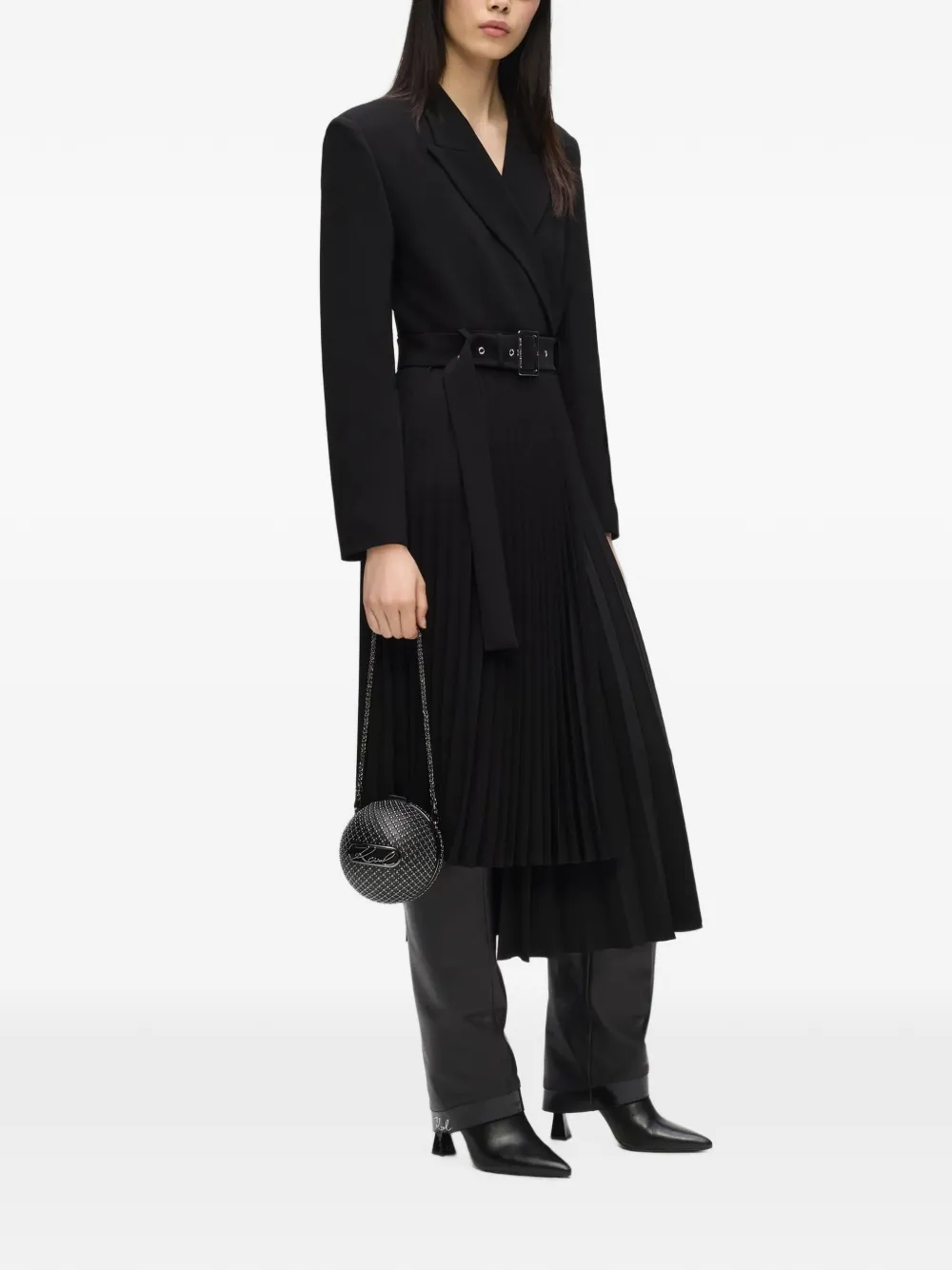 Karl Lagerfeld Asymmetrische jurk Zwart