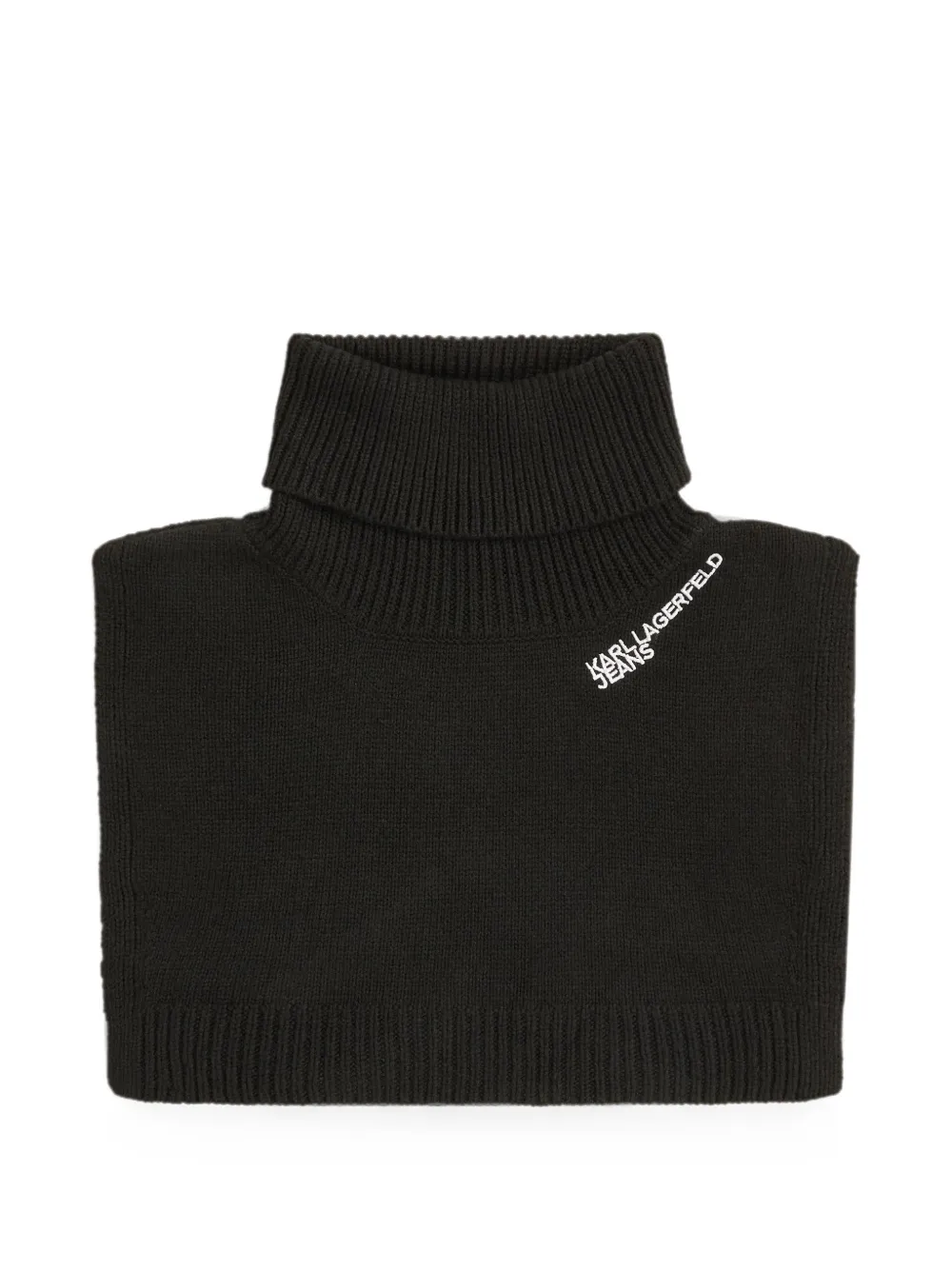 Karl Lagerfeld Jeans logo bib scarf - Nero
