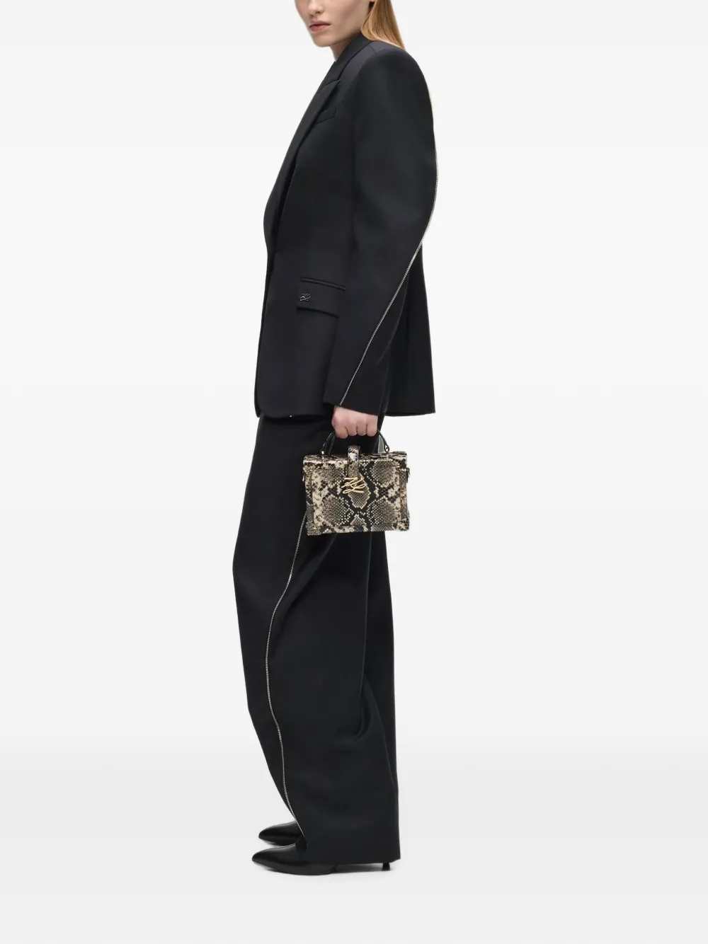 Karl Lagerfeld Kleine K Autograph crossbodytas Beige