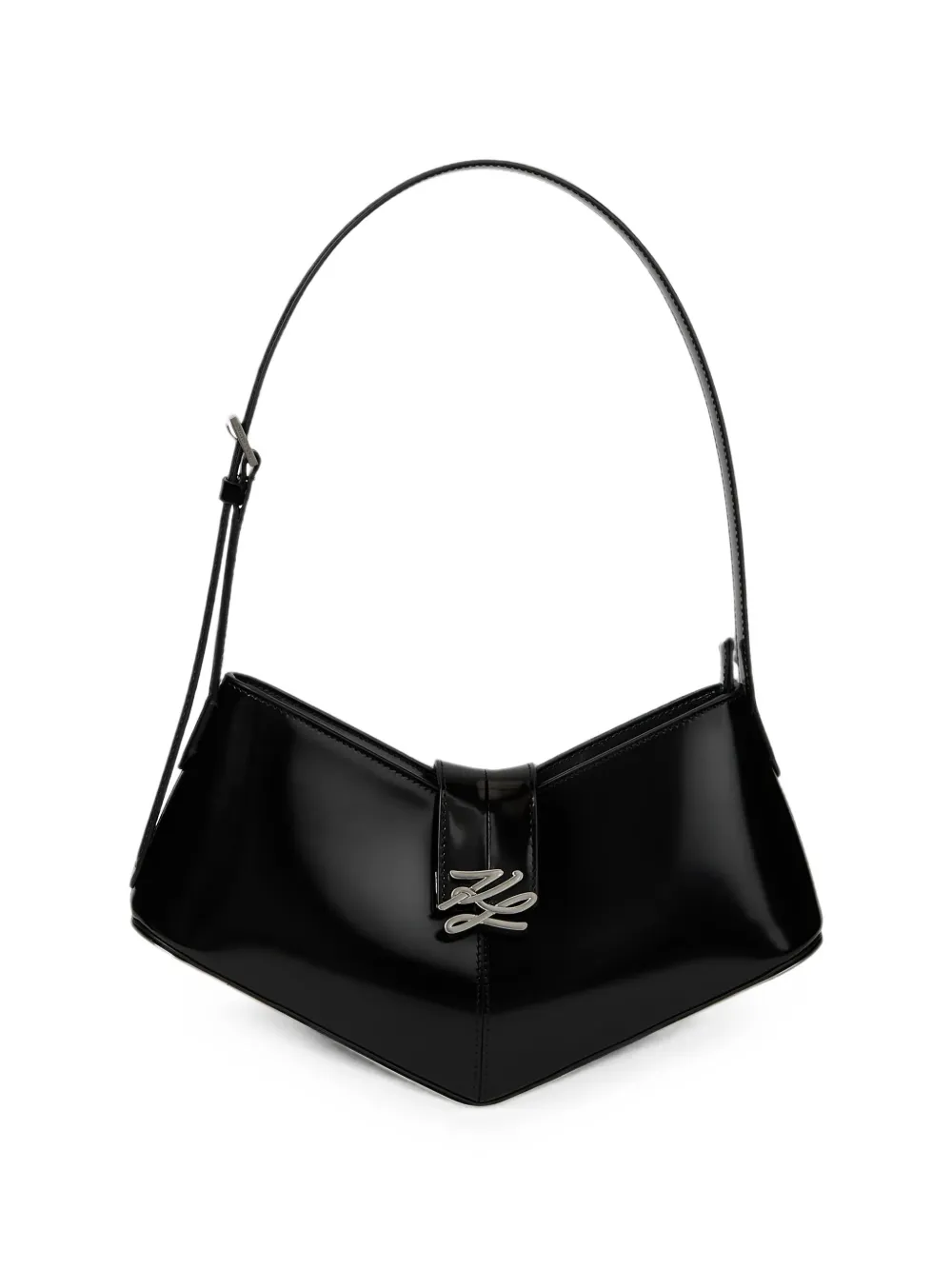 Karl Lagerfeld Borsa a spalla Karl Studio K/Autograph in pelle - Nero