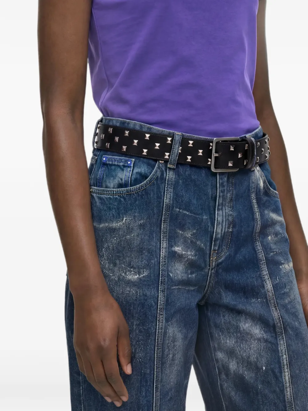 Karl Lagerfeld Jeans Riem met studs Zwart