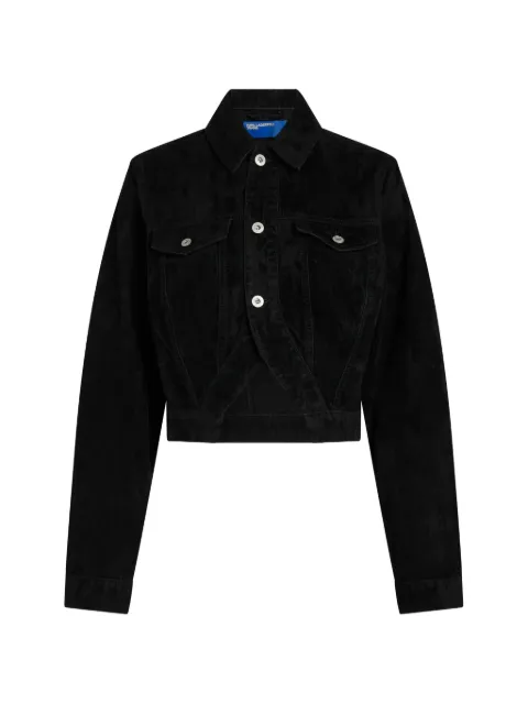 Karl Lagerfeld Jeans velvet denim jacket