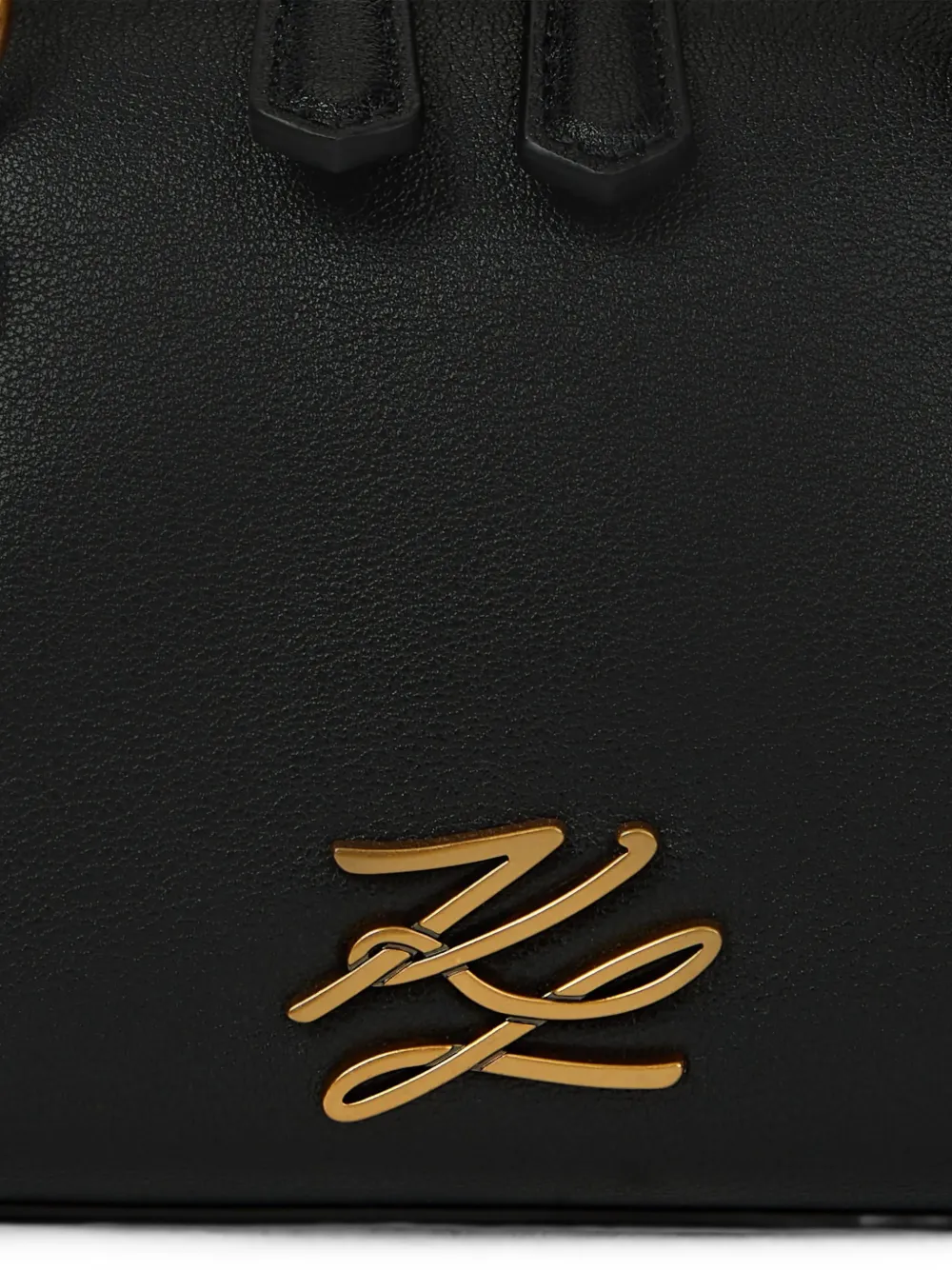 Karl Lagerfeld K Autograph elongated bowling bag Zwart