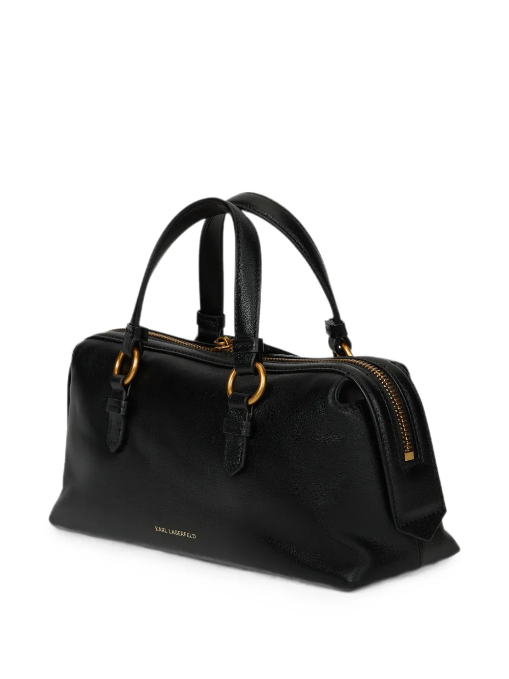 Karl Lagerfeld K Autograph elongated bowling bag Zwart