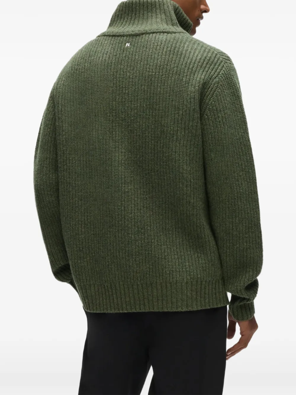 Karl Lagerfeld Coltrui met halve rits Groen