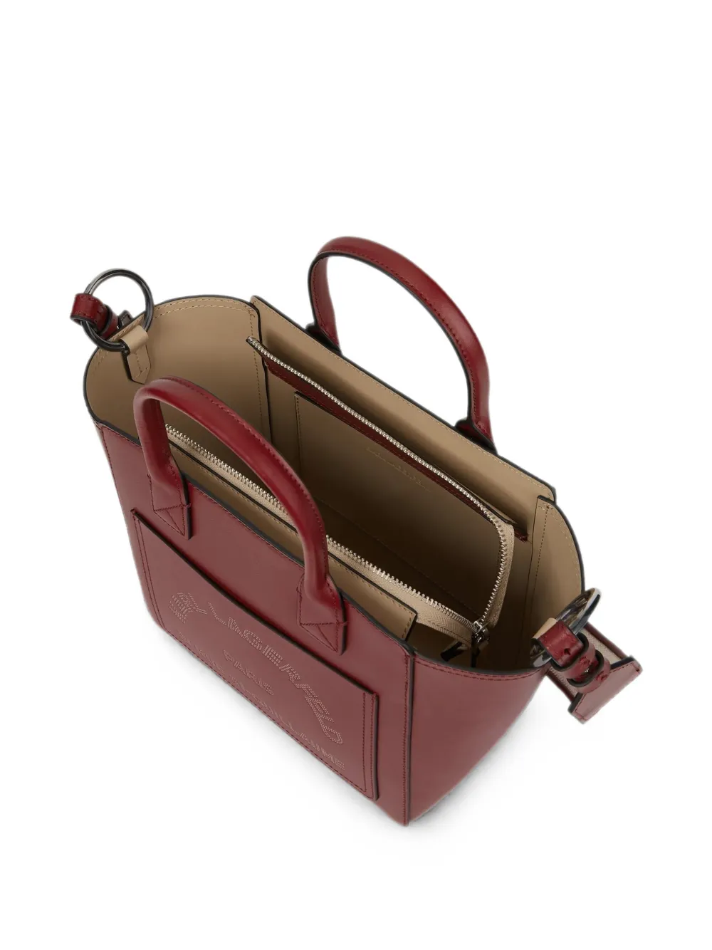 Karl Lagerfeld Kleine K Daily shopper met zak Rood