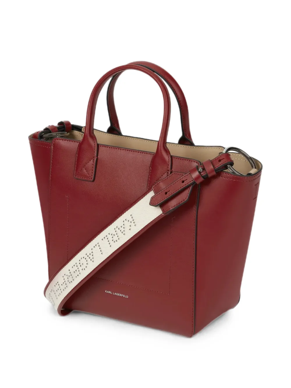 Karl Lagerfeld Kleine K Daily shopper met zak Rood