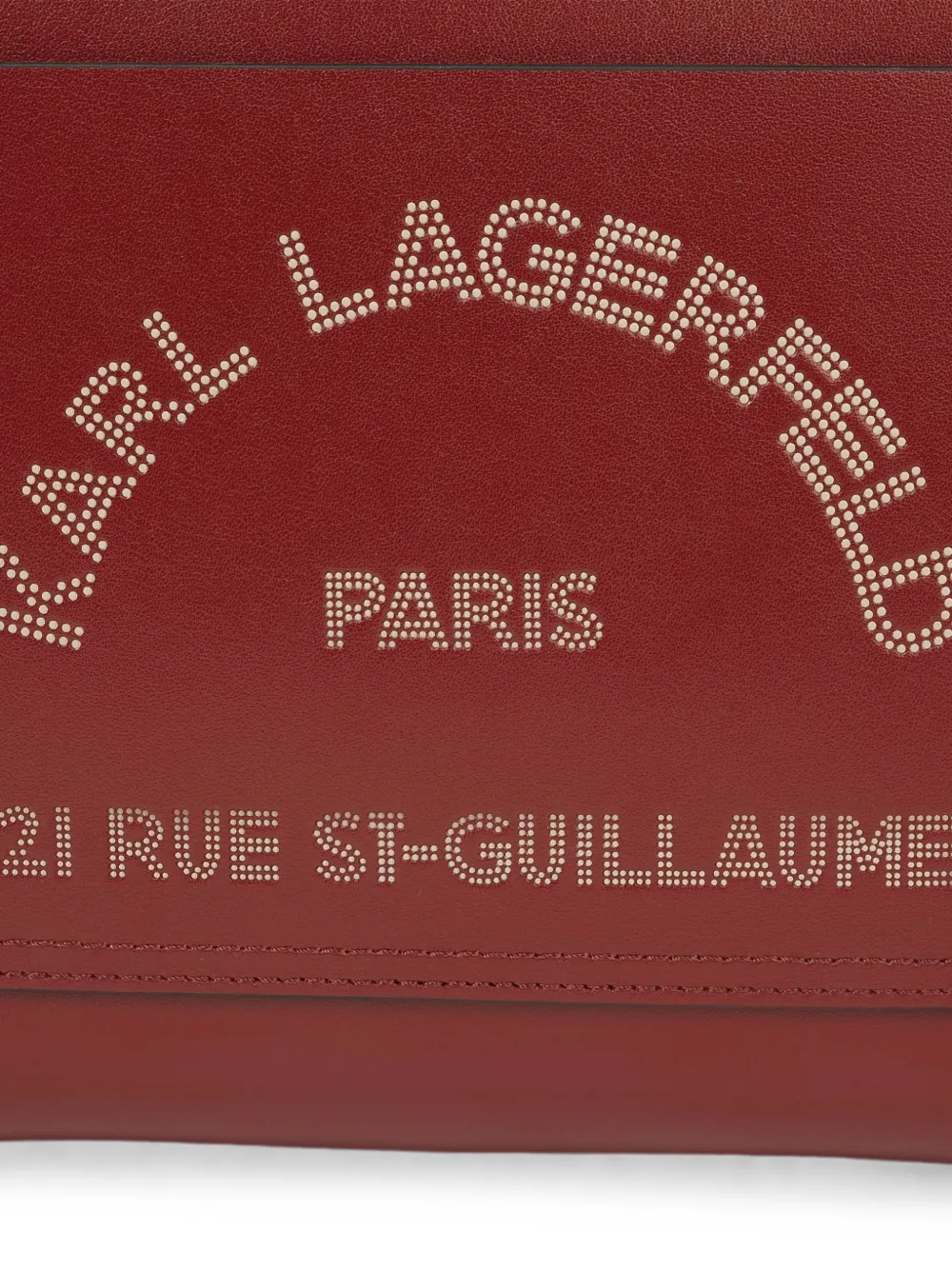 Karl Lagerfeld Kleine K Daily shopper met zak Rood