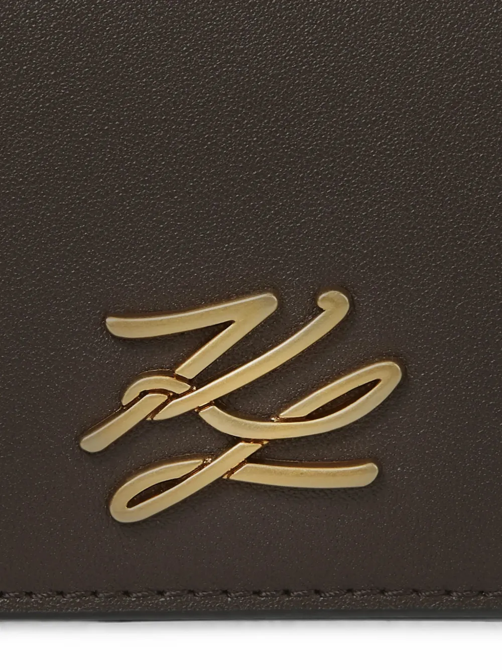 Karl Lagerfeld K Autograph mini-schoudertas met omslag Bruin