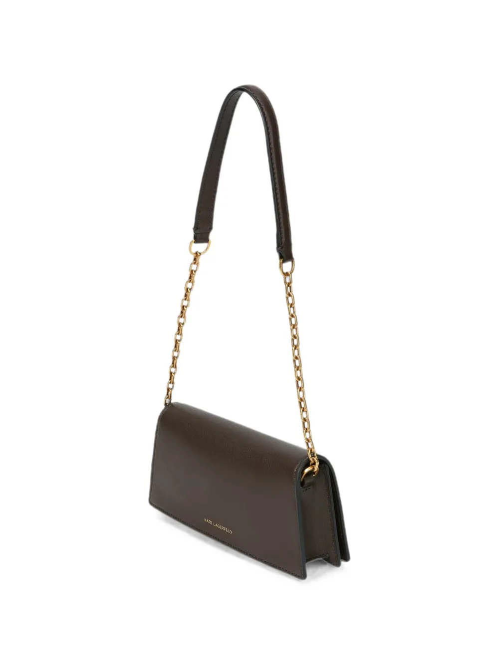 Karl Lagerfeld K Autograph mini-schoudertas met omslag Bruin