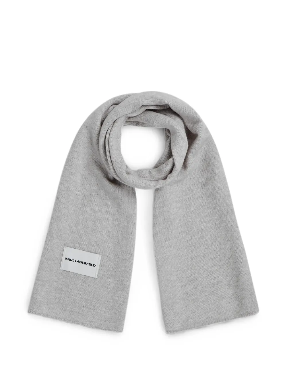 Karl Lagerfeld Sjaal met logo Grijs