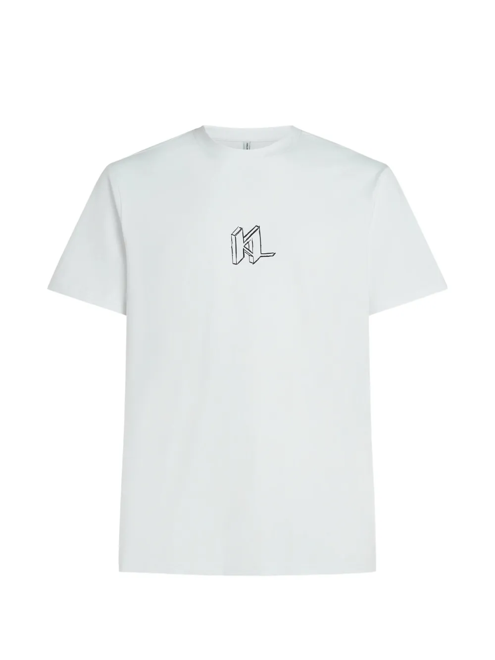Karl Lagerfeld T-shirt pigiama con monogramma - Bianco